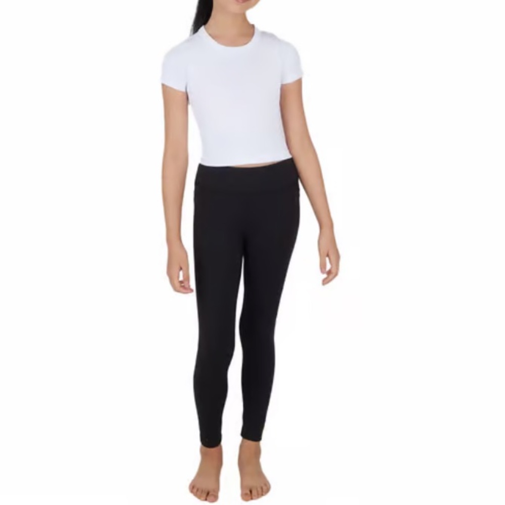 90 Degree By Reflex Kids Black Leggings